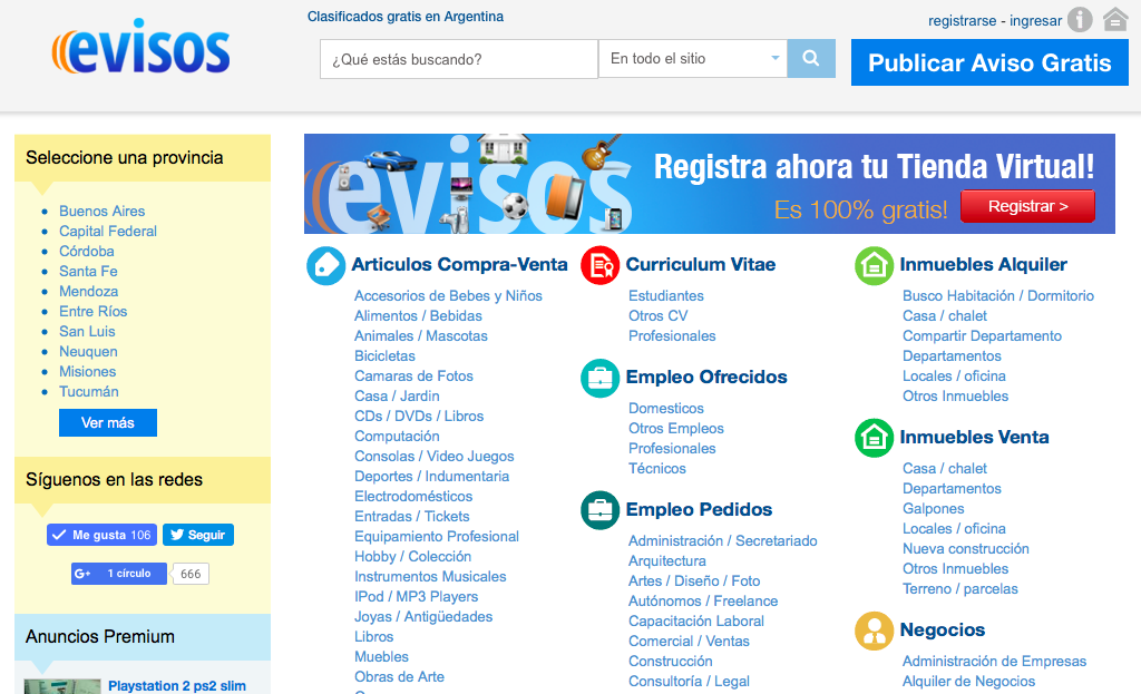 evisos-chile-home-page